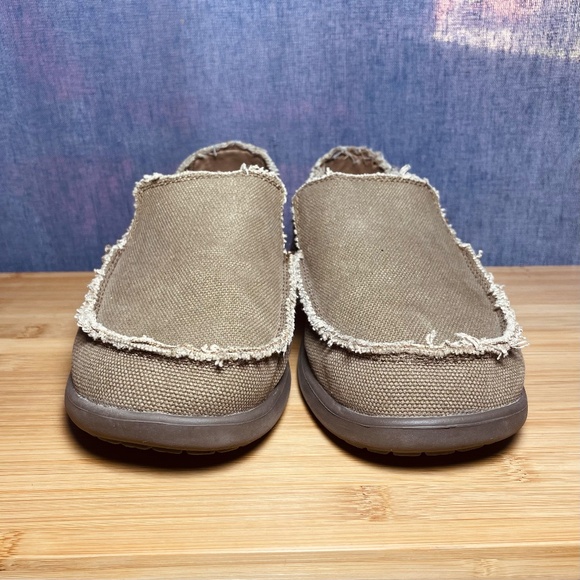 Crocs Santa Cruz Men’s Brown Slip On Shoes Sz 8 Casual Loafers NICE! main image 6